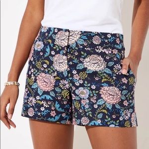 Loft Paisley riviera shorts NWOT Size 6